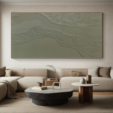 Load image into Gallery viewer, Grand Hand - painted Textured Wave Abstraction Acrylic Art for Minimalist - Inspired Hallways LargeART0253
