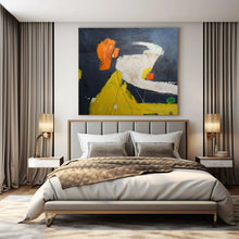 Load image into Gallery viewer, Dark - Hued Abstract Forms Painting - Perfect for Sophisticated Study &amp; Moody Lounge LargeART1412
