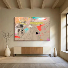 Load image into Gallery viewer, Eclectic Collage - Style Abstract Painting for Bohemian Home &amp; Art Gallery Pop - up DKH204
