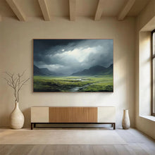 Load image into Gallery viewer, Dramatic Landscape Abstract Painting for Rustic Lodge &amp; Nature - Lover’s Study DKH170
