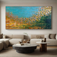 Load image into Gallery viewer, Hand - painted Massive Riverbank Abstract Scene Acrylic Art for Rustic Dining Rooms LargeART0067
