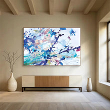 Load image into Gallery viewer, Colorful Floral Abstract Splash Acrylic painting DLZ147
