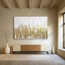Load image into Gallery viewer, Gold - Accented Textured Abstract Painting On Canvas DKH427
