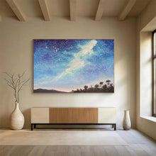 Load image into Gallery viewer, Starry Sky Landscape Abstract Painting for Nature - Lover’s Bedroom &amp; Cosy Reading Nook DKH114
