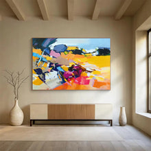 Load image into Gallery viewer, Vibrant Abstract Chaos: Energetic Color Explosion Large - Scale Hand - painted Abstract Acrylic Art DLZ187
