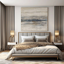 Load image into Gallery viewer, Neutral Textured Landscape Abstract Art for Rustic - inspired Living Room &amp; Minimalist Art Gallery LargeART0956
