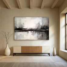 Load image into Gallery viewer, Monochrome Moody Landscape Abstract Painting On Canvas DKH342
