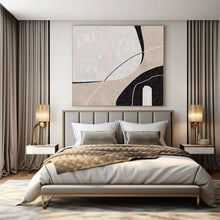 Load image into Gallery viewer, Neutral Tones Abstract Shapes Abstract Canvas Painting, Ideal for Minimalist Living Room &amp; Modern Office LargeART1104
