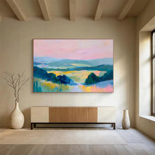 Load image into Gallery viewer, Color - Drenched Landscape Abstract Painting for Lakeside Villa &amp; Artistic Retreat DKH210
