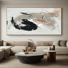 Load image into Gallery viewer, Light Gray Textured Abstract Painting, Healing SPA Rest Areas &amp; Reading Nook Quiet Walls LargeART0809
