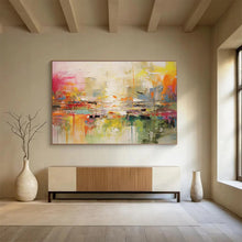 Load image into Gallery viewer, Vibrant Cityscape Abstract Painting for Modern Office &amp; Urban Loft DKH123

