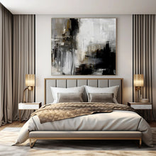 Load image into Gallery viewer, Dark Abstract Drip Art Abstract Canvas Painting, Suited for Industrial Loft &amp; Dramatic Dining Room LargeART1130
