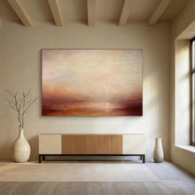 Load image into Gallery viewer, Subtle Tones Abstract Landscape Painting on Canvas - “Quiet Dusk” DKH775
