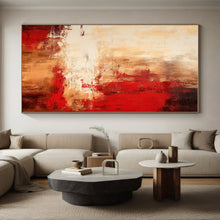 Load image into Gallery viewer, Oversized Warm - Tone Abstract Art for Rustic Living Room &amp; Southwestern - Style Restaurant LargeART0481
