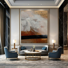 Load image into Gallery viewer, Wood - Paint Interaction – Brown, White, Black on Textured Base DTP185
