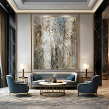 Load image into Gallery viewer, “Textured Weathered Wall” - Rustic Abstract Art on Canvas DKH1531
