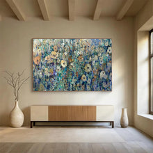 Load image into Gallery viewer, Wildflower Field “Dreamy Meadow” Painting on Canvas, Ethereal Landscape Art DKH897
