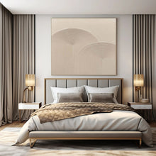 Load image into Gallery viewer, Grand Hand - painted Textured Beige Arches Acrylic Art for Serene Bedrooms LargeART0141
