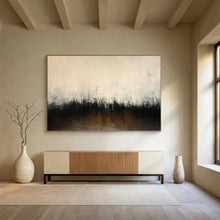 Load image into Gallery viewer, Beige, Gray &amp; Black Abstract Minimalist Art - Perfect for Modern Office &amp; Quiet Library DKH048
