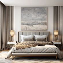 Load image into Gallery viewer, Hand - painted Massive Gray Textured Abstract Landscape Acrylic Art for Modern Offices LargeART0117
