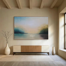 Load image into Gallery viewer, Soft - Toned Ethereal Riverview Abstract acrylic painting DLZ014
