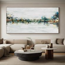 Load image into Gallery viewer, Hand - painted Oversized Vertical Color Fusion Abstract Acrylic Art for Modern Hallways LargeART0025
