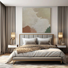 Load image into Gallery viewer, Earth - Toned Abstract Painting, Ideal for Bohemian Living Room &amp; Warm - Vibe Café LargeART1433
