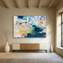 Load image into Gallery viewer, Colorful Mixed - Media Abstract Art for Eclectic Lounge &amp; Creative Coworking DKH076
