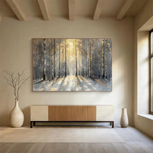 Load image into Gallery viewer, Golden Forest “Mystic Pathway” Painting on Canvas, Enchanted Landscape Art DKH802
