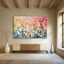 Load image into Gallery viewer, Colorful Dots Abstract Landscape Large - scale acrylic painting DLZ161
