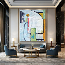 Load image into Gallery viewer, Abstract Traffic - Inspired Urban Art - Perfect for Industrial Loft &amp; Creative Studio LargeART2374
