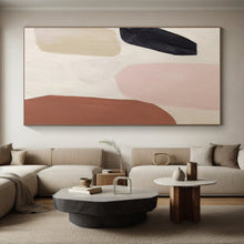 Load image into Gallery viewer, Soft Pink, Beige, and Brown Shapes Acrylic Art - Great for Feminine - inspired Boudoir &amp; Cozy Reading Nook LargeART0656
