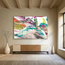 Load image into Gallery viewer, Vibrant Multicolor Abstract Nature Fusion Abstract acrylic painting DLZ118
