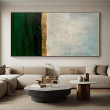 Load image into Gallery viewer, Gold - Lined Sea and Sky Acrylic Art - Ideal for Coastal - inspired Bedroom &amp; Elegant Dining Room LargeART0644
