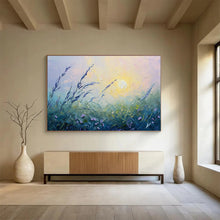 Load image into Gallery viewer, Impressionistic Meadow Painting on Canvas - “Serene Sunset Grassland” DKH762
