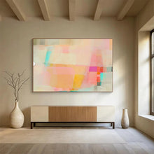 Load image into Gallery viewer, Soft Pastel Abstract - Dreamy Living Room or Bedroom Art LargeART1499
