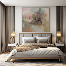 Load image into Gallery viewer, Soft - Toned Floral Abstract Canvas Painting, Great for Bohemian Bedroom &amp; Relaxing Lounge LargeART1167
