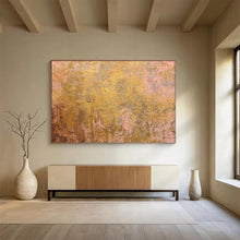 Load image into Gallery viewer, Gold - Pink Textured Abstract Painting - Perfect for Luxury Lounge &amp; Modern Gallery DKH022
