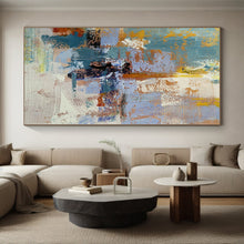 Load image into Gallery viewer, Oversized Hand - painted Textured Abstract Blend Acrylic Art for Art - Loving Hallways LargeART0228
