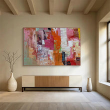 Load image into Gallery viewer, Bright Abstract Cityscape Painting On Canvas DKH375
