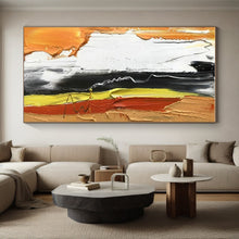Load image into Gallery viewer, Bold Color Strokes on White Acrylic Art - Ideal for Modernist Studio &amp; Eclectic Dining Room LargeART0612
