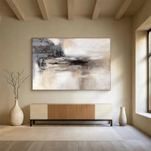 Load image into Gallery viewer, Neutral Tones Abstract Landscape Painting for Minimalist Living Room &amp; Calm Office DKH282
