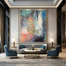 Load image into Gallery viewer, Colorful Chaos Abstract Art, Perfect for Creative Studio &amp; Lively Lounge LargeART2327

