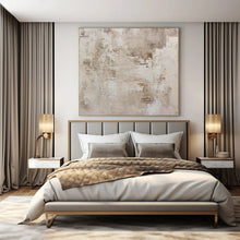 Load image into Gallery viewer, Oversized Hand - painted Neutral Tones Abstract Acrylic Art for Minimalist Hallways LargeART0152
