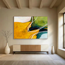 Load image into Gallery viewer, Color - Swirl Geometric Abstract Painting on Canvas DKH551
