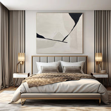 Load image into Gallery viewer, Large - Format Hand - painted Black &amp; White Geometric Cut - out Acrylic Art for Modern Offices LargeART0147
