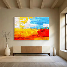 Load image into Gallery viewer, Color - Block Abstract Painting for Bright Living Room &amp; Creative Kids’ Space DKH270
