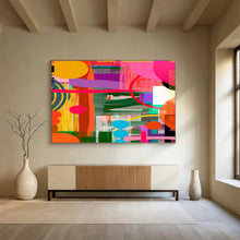 Load image into Gallery viewer, Bold Color Block Abstract Art for Modern Living Room &amp; Trendy Office DKH082
