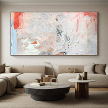 Load image into Gallery viewer, Hand - painted Substantial Textured Pastel Abstract Collage Acrylic Art for Feminine Bedrooms LargeART0096
