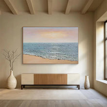 Load image into Gallery viewer, Textured Seashore: Tactile Coastal Abstract Large - Scale Hand - painted Abstract Acrylic Art DLZ184
